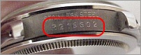 Numer Seryjny na zegarku Rolex